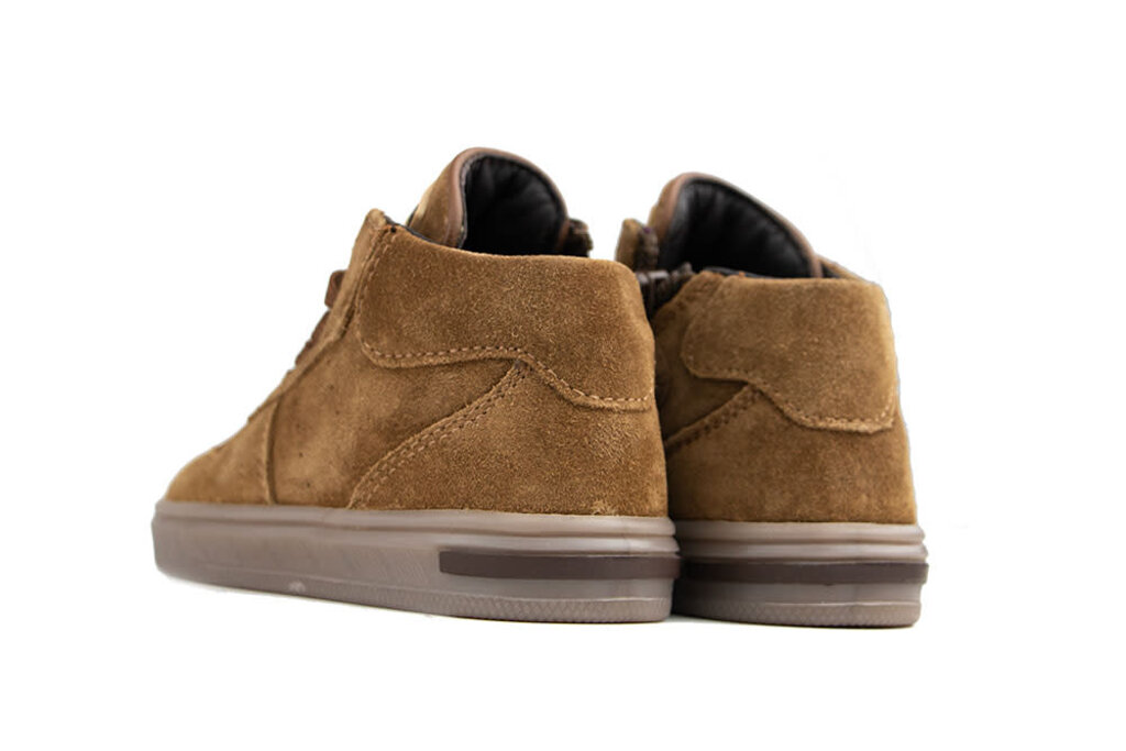 Pinocchio Pinocchio Hoge Sneaker Mid Brown Suede Combi