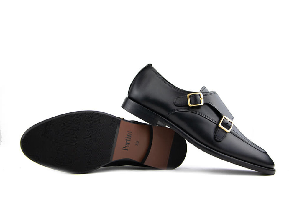 Pertini Pertini Monk Straps  Black Cesar