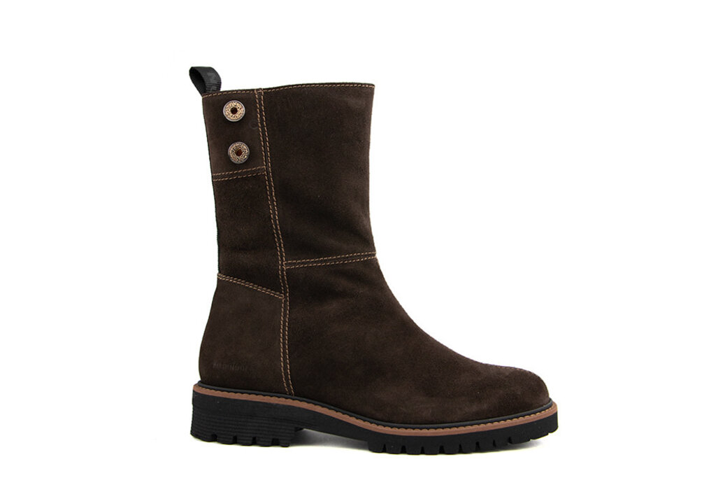 Piedi Nudi Piedi Nudi Korte Laars Dark Brown Suede