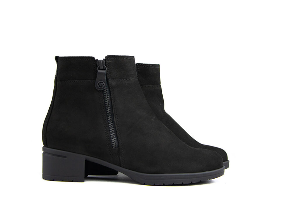 Hartjes Hartjes Enkellaarsjes Hip Zwart Nubuck