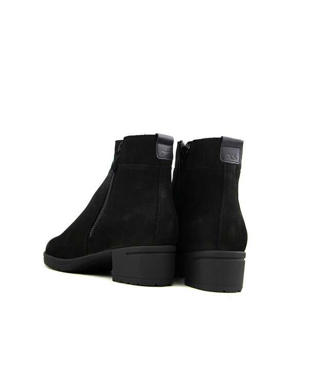 Hartjes Enkellaarsjes Hip Zwart Nubuck