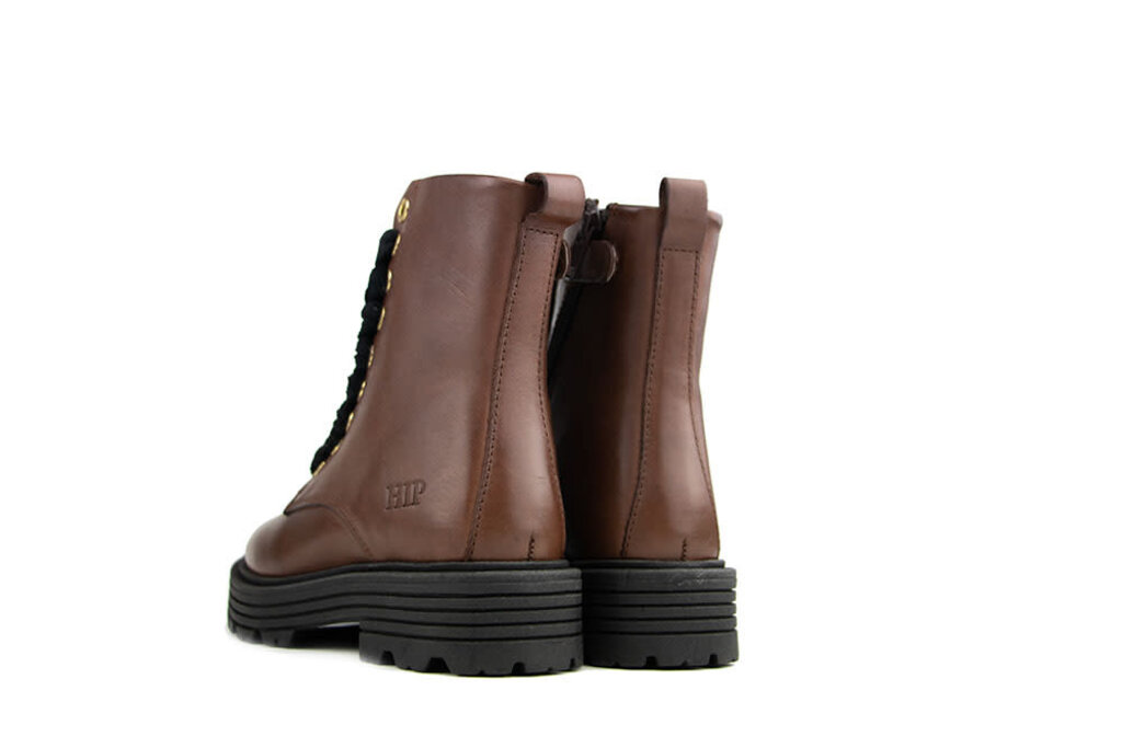 HIP Hip Schnürstiefel Mid Brown Combi