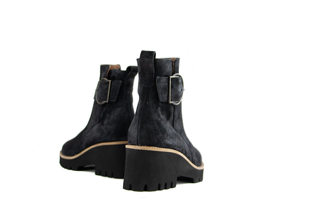 Paul Green Paul Green Enkellaars Gesp Black Suede