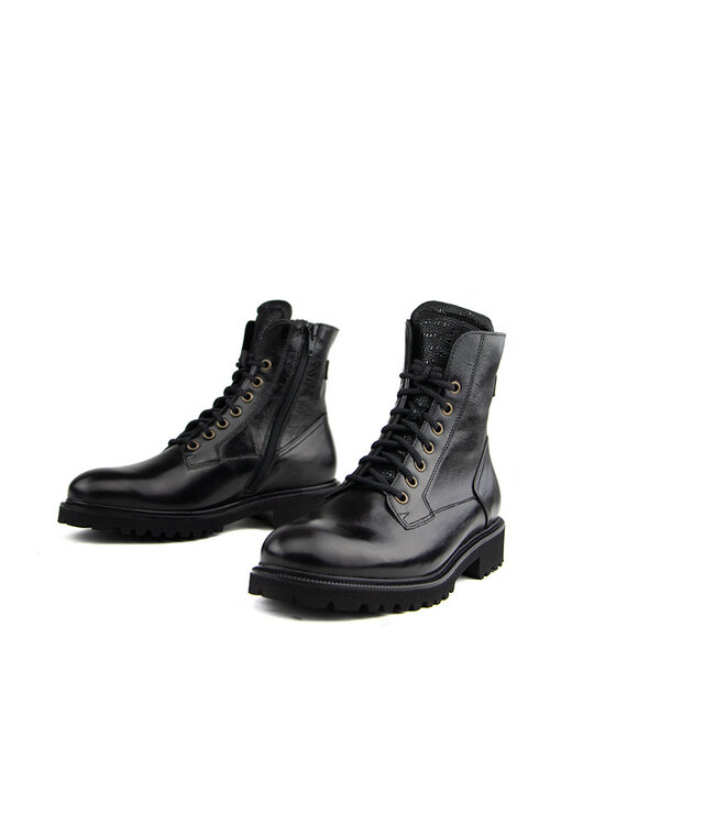 Durea Schnürstiefel Schwarz Leer H