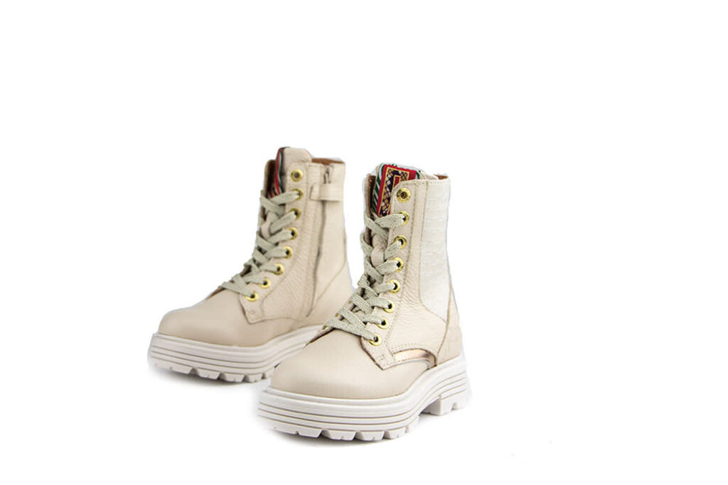 Red-Rag Red Rag Veterboot Beige Nappa