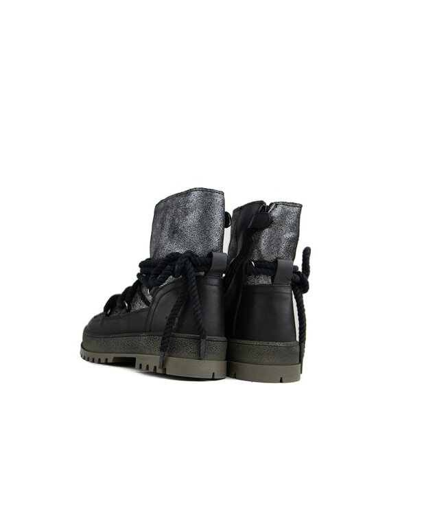 Hip Boots Black Glitter Combi