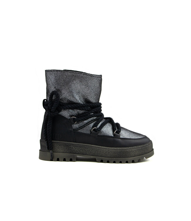 Hip Boots Black Glitter Combi