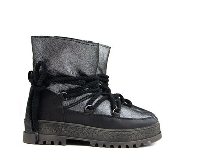 HIP Hip Boot Black Glitter Combi