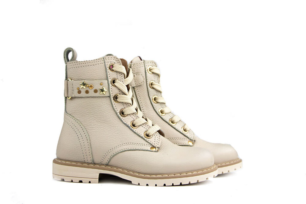 Develab Develab Veterboot Beige Nappa Studs