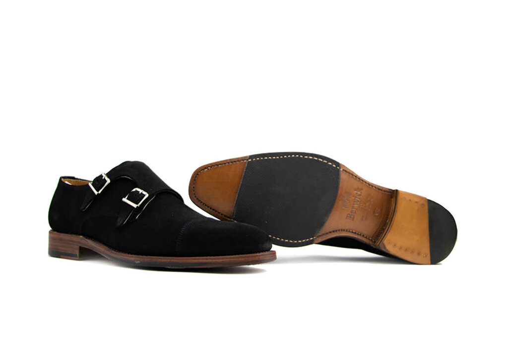 Berwick Berwick Monk Straps  Superbuck Black Negro