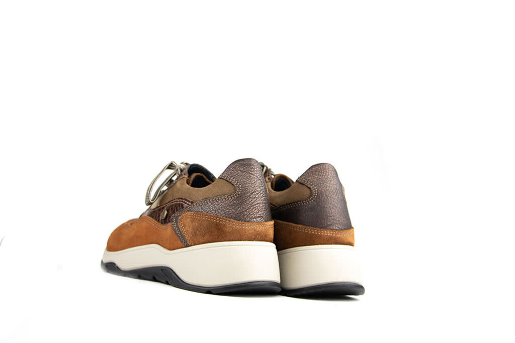 Wolky Wolky Sneaker Sappho Leather Combi Cognac