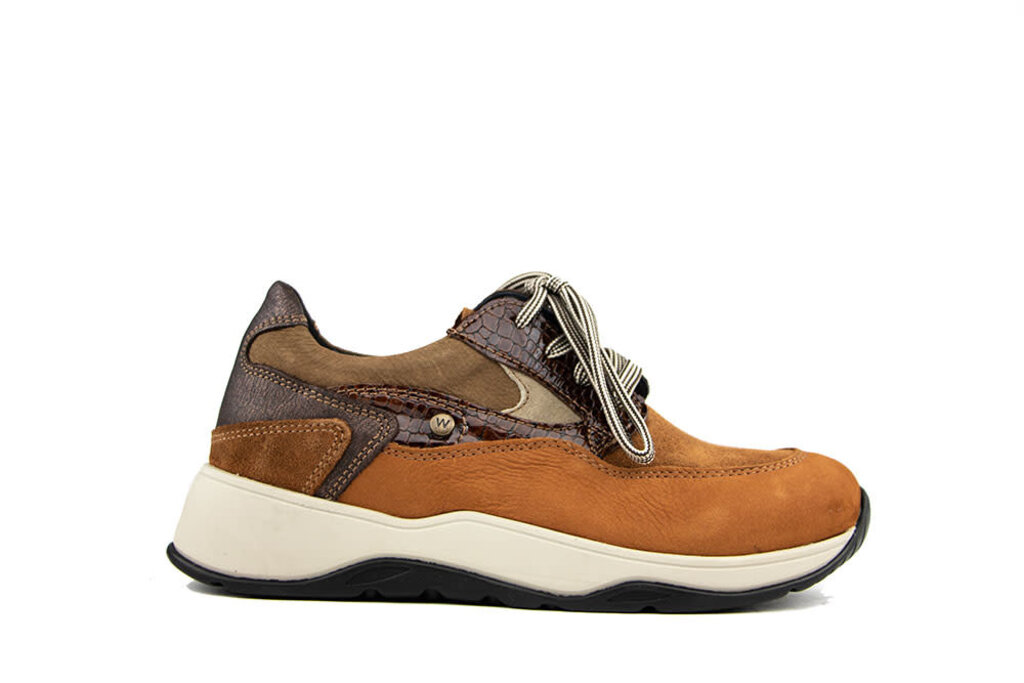 Wolky Wolky Sneaker Sappho Leather Combi Cognac