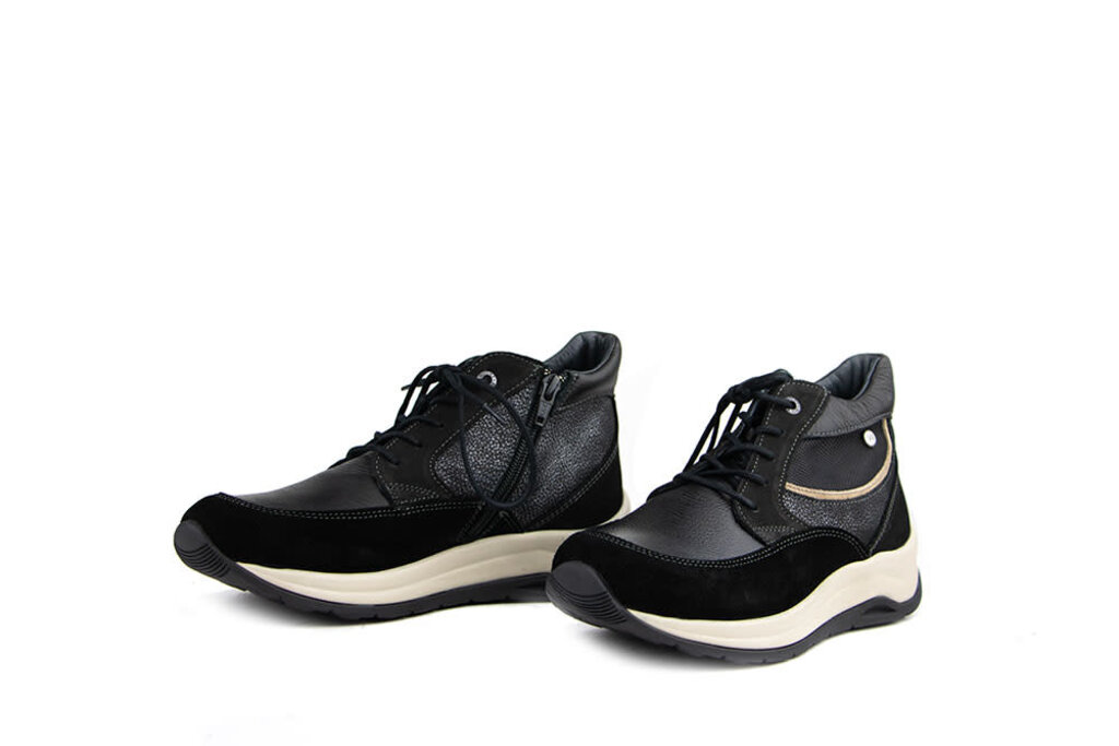 Wolky Wolky Hohe Sneaker Scone Leather Black