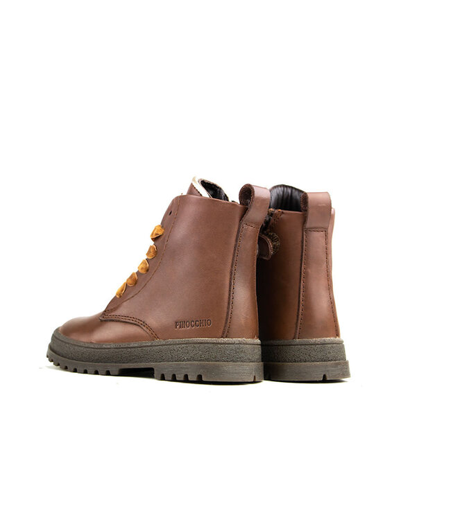 Pinocchio Schnürstiefel Mid Brown Combi