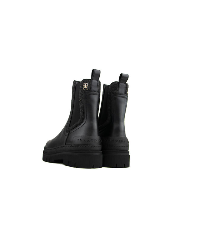 Tommy Hilfiger Feminine Felt Chelsea Black