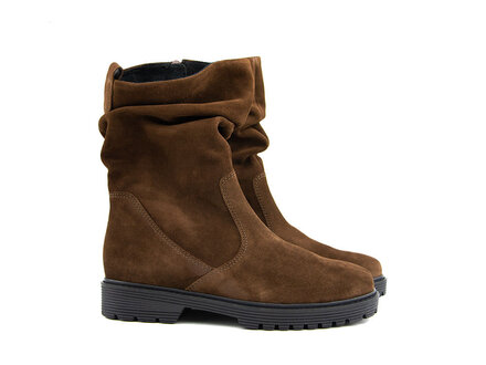 Gabor Gabor Kurzer Laars Plooi Whisky Suede Gabor Gabor Kurzer Laars Plooi Whisky Suede