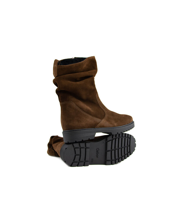 Gabor Short Boots Fold Whisky Suede