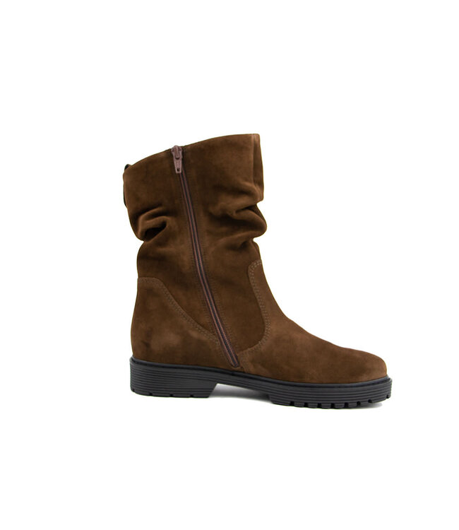 Gabor Kurzer Laars Plooi Whisky Suede