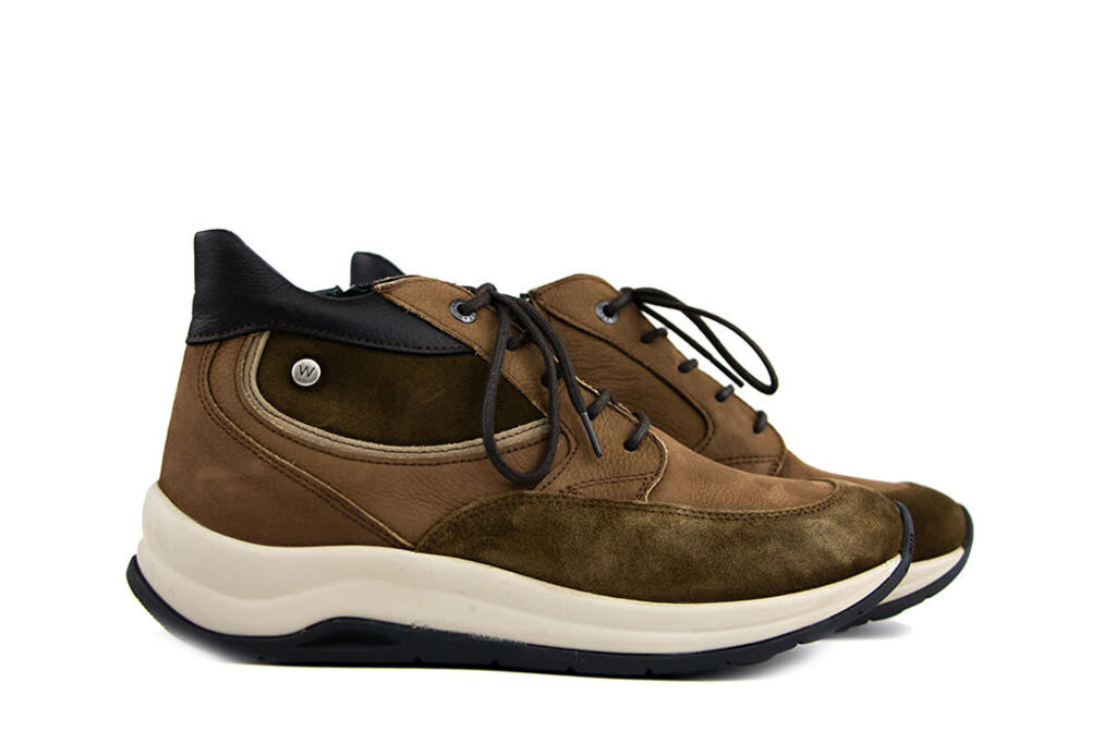 Wolky Wolky Hoge Sneaker Scone Leather Taupe