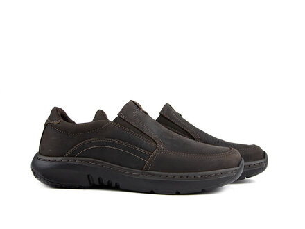 Clarks Clarks Pro Step Dark Tan Leather Clarks Clarks Pro Step Dark Tan Leather