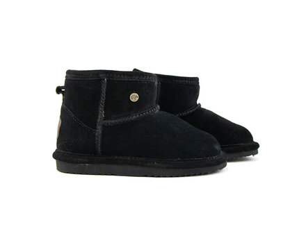 Warmbat Warmbat Wallaby Kids Black Suede