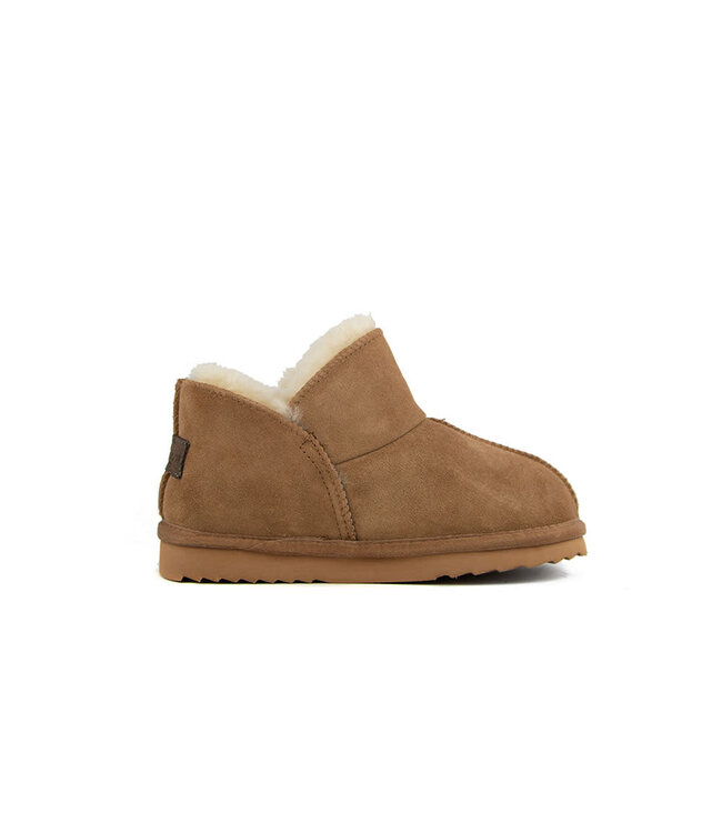 Warmbat Hausschuhe Willow Cognac Suede