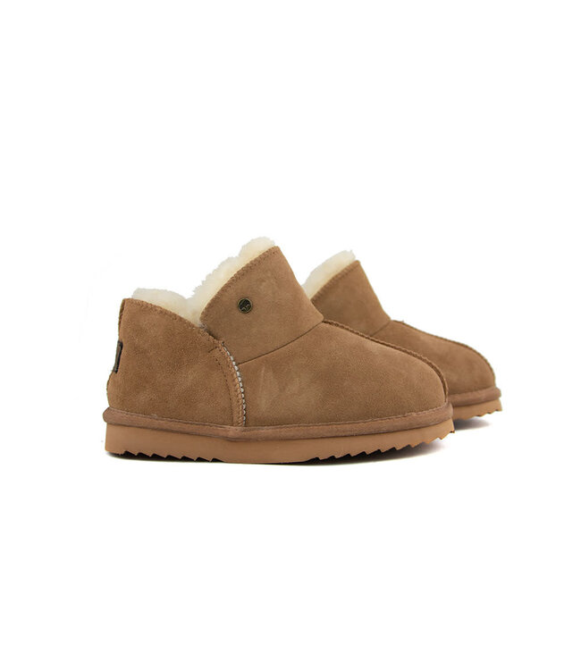 Warmbat Warmbat Pantoffels Willow Cognac Suede