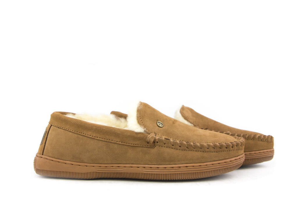 Warmbat Warmbat House Slippers Grizzly Cognac Suede