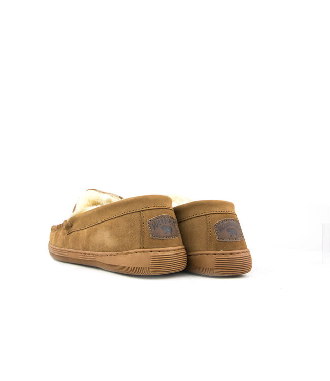 Warmbat Hausschuhe Grizzly Cognac Suede