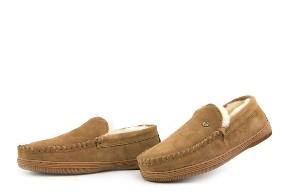 Warmbat Warmbat House Slippers Grizzly Cognac Suede
