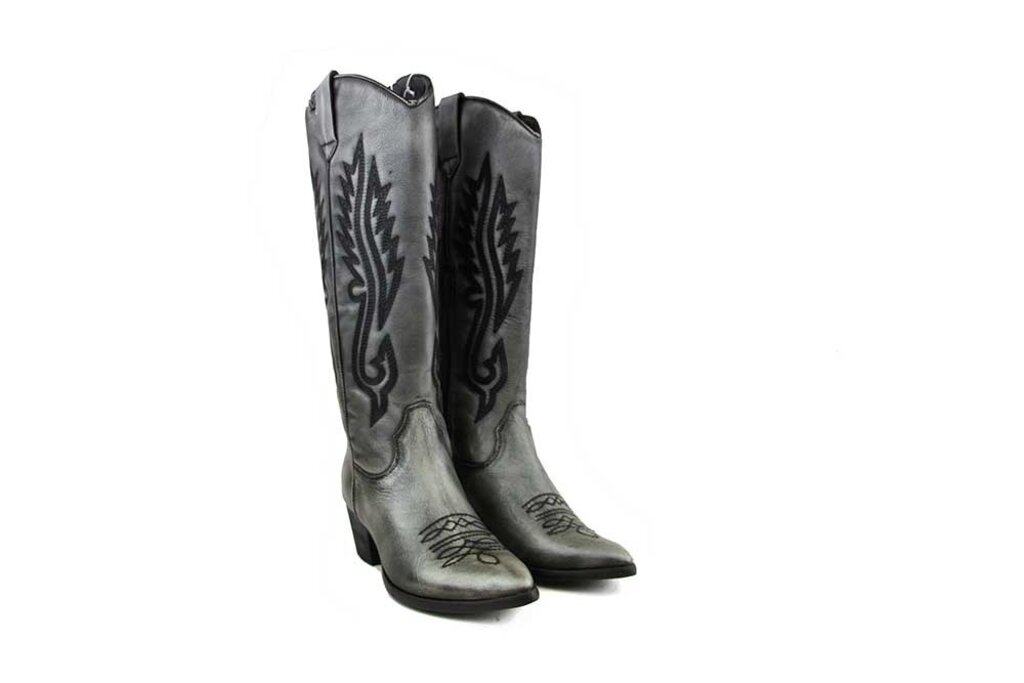 Lazamani Lazamani Western Boot High Grey