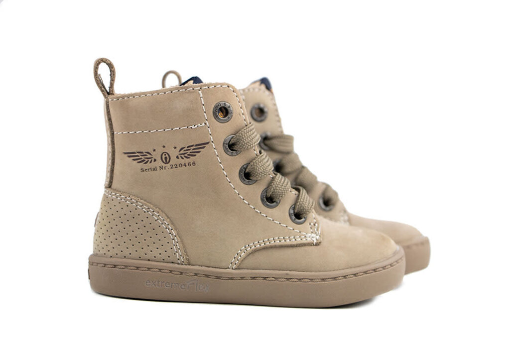 Shoesme Shoesme Schnürstiefel Flex Taupe