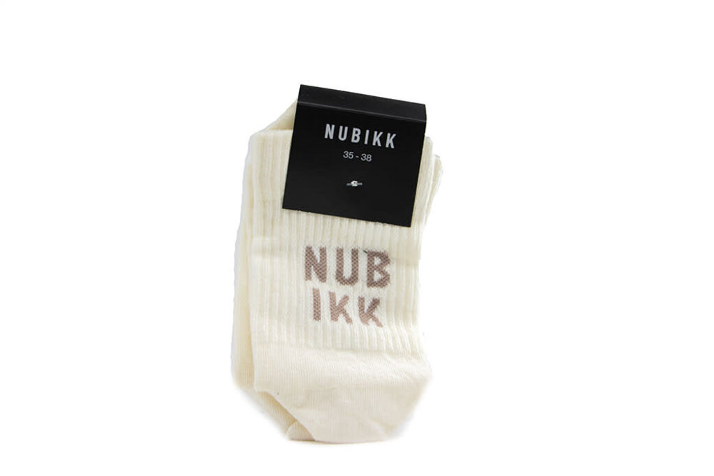 Nubikk Nubikk Nova Socks (L) Beige Taupe Cotton