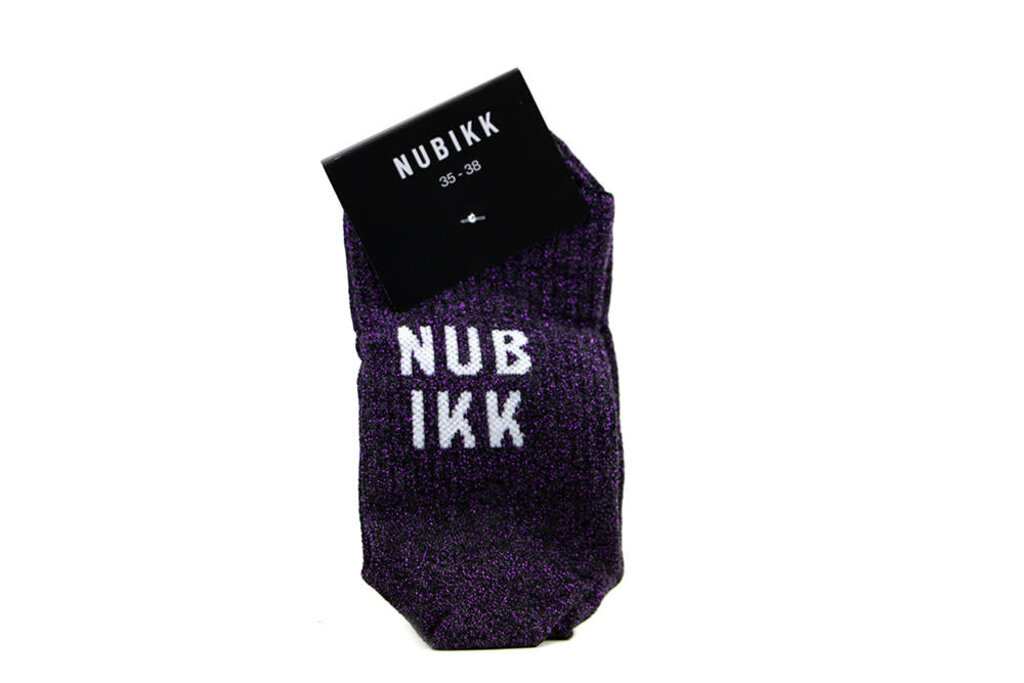 Nubikk Nubikk Nova Socks (L) Glitter Purple Nylon