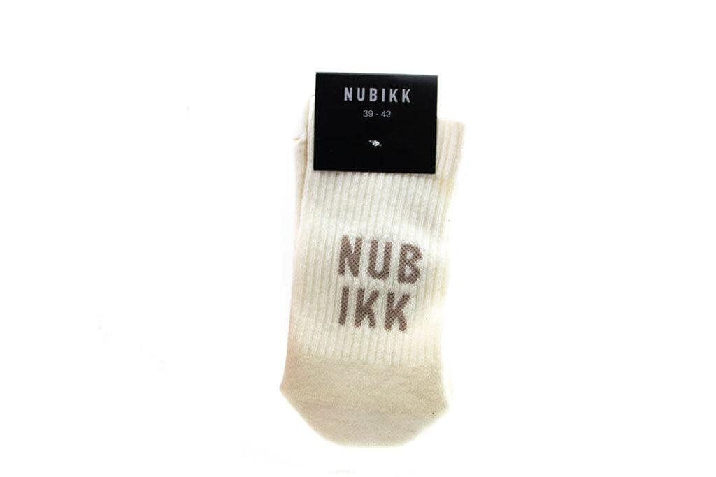 Nubikk Nubikk Nova Socks (M) Beige Taupe Cotton