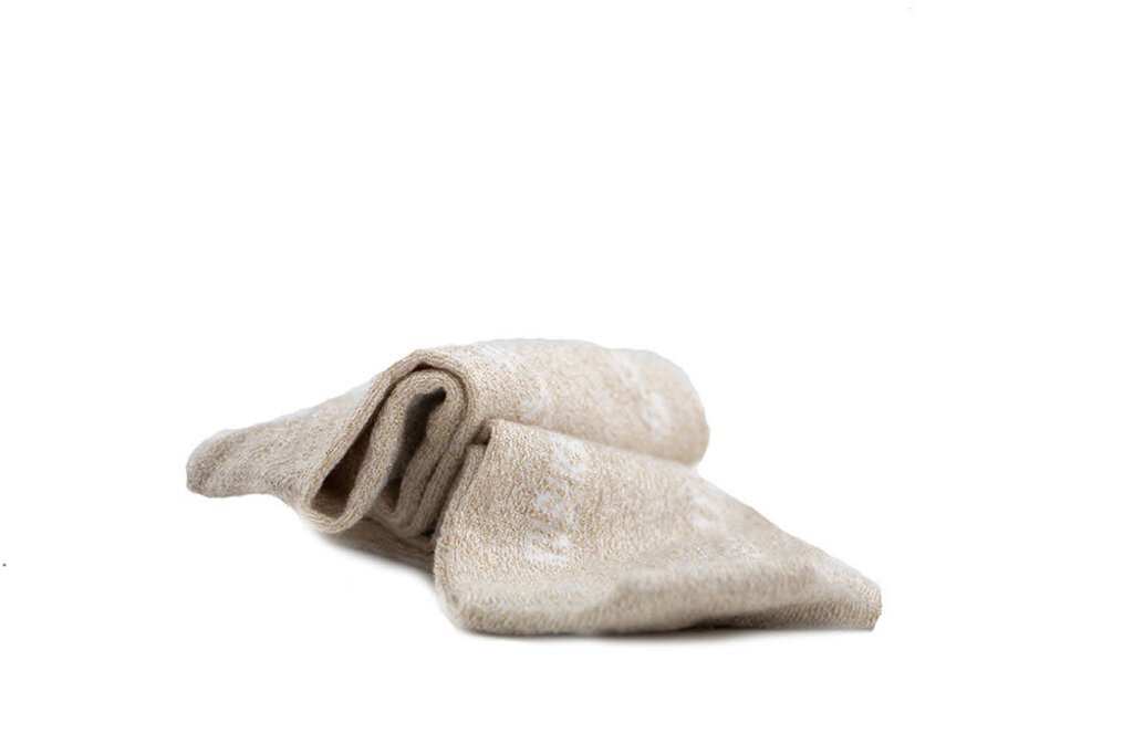 Nubikk Nubikk Nova Socks Glitter  (L) Beige Nylon