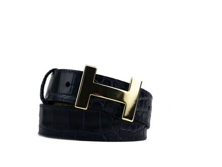 HAN HAN Riem Aveline Donkerblauw Croco
