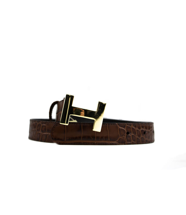 HAN Gürtel Aveline Bruin Croco