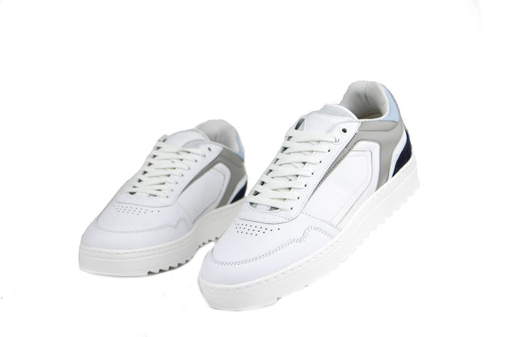 Nubikk Nubikk Cliff Cane White Leather Blue