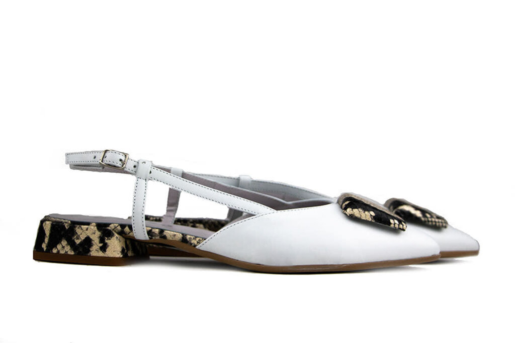 Lilian Lilian Slingback White Pittone Roccia