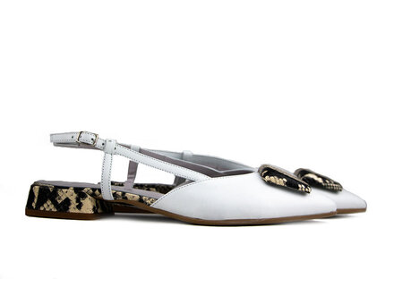 Lilian Lilian Slingback White Pittone Roccia Lilian Lilian Slingback White Pittone Roccia