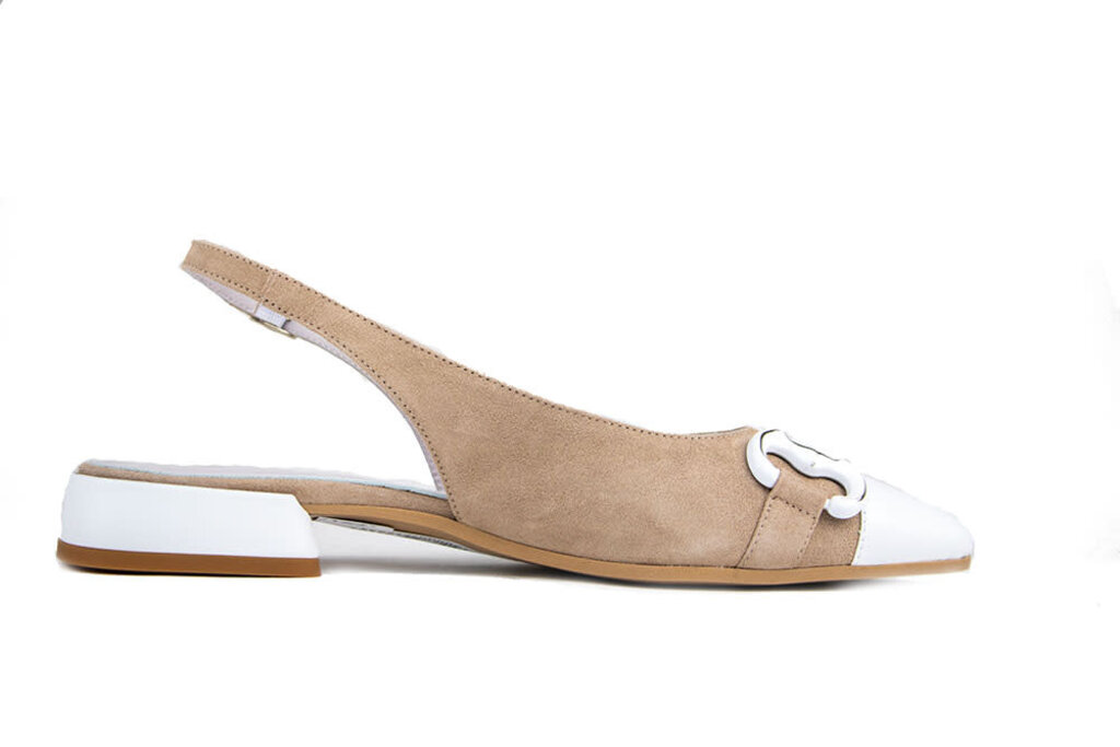 Lilian Lilian Slingback Bit Beige White