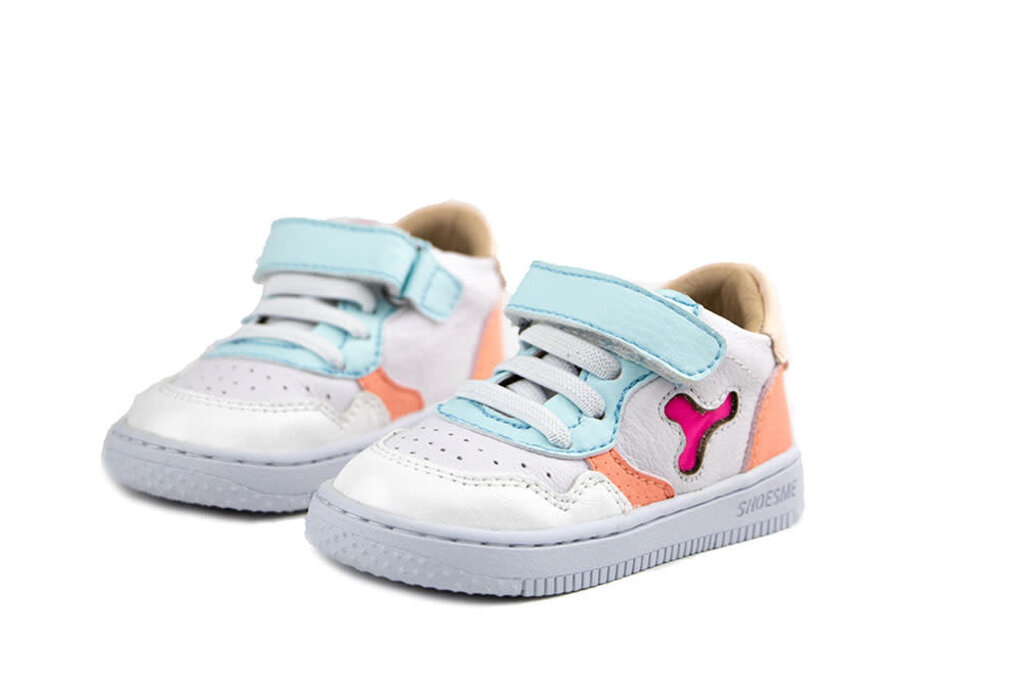 Shoesme Shoesme Babyproof Sneaker White Light Blue Pink