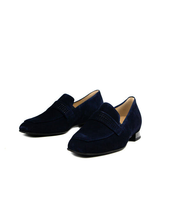 Hassia Loafer Blue Suede Perlato Napoli