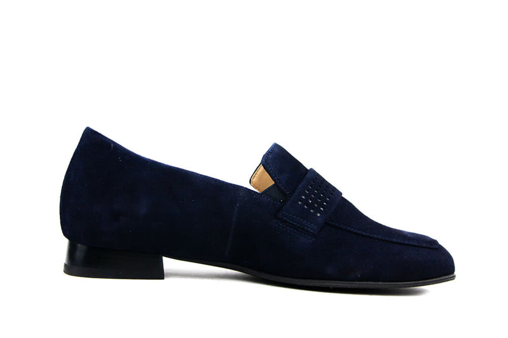 Hassia Hassia Loafer Blue Suede Perlato Napoli