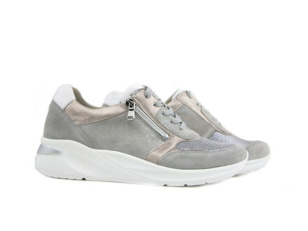 Waldläufer Waldlaufer Sneaker Dilara Grey Stein Weiss H Waldläufer Waldlaufer Sneaker Dilara Grey Stein Weiss H