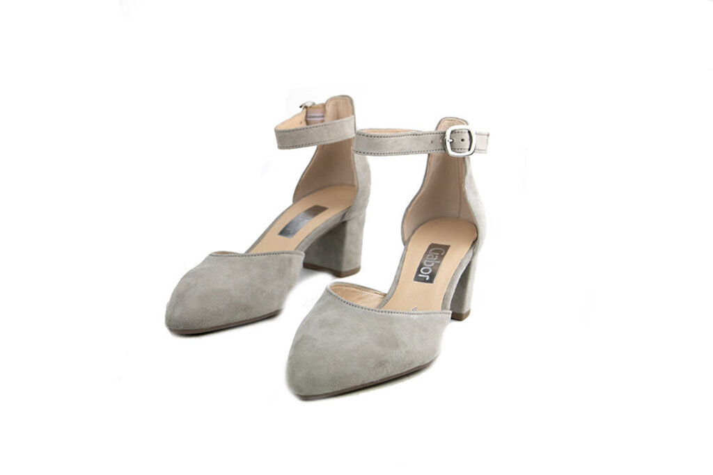 Gabor Gabor Pump met Band Visone Suede