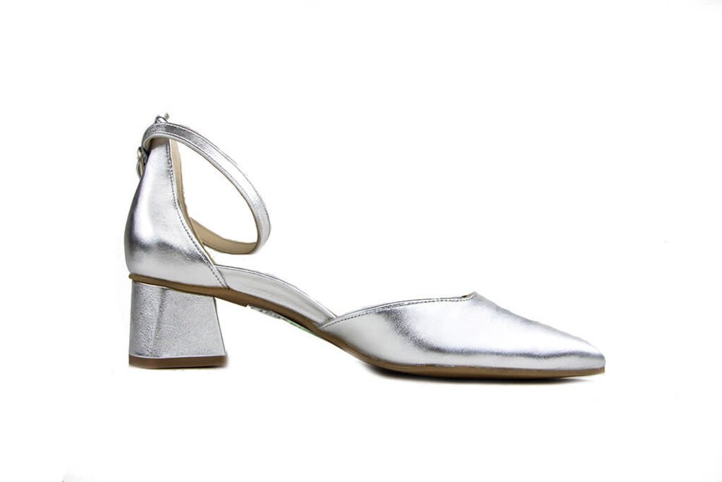 Paul Green Paul Green Pump met Band Nappa Metallic Alu