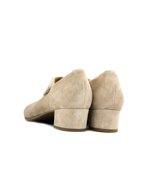 Durea Pump met Band Licht Taupe Suede