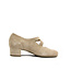 Durea Pump met Band Licht Taupe Suede